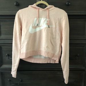 Nike Blush Cropped Hoodie